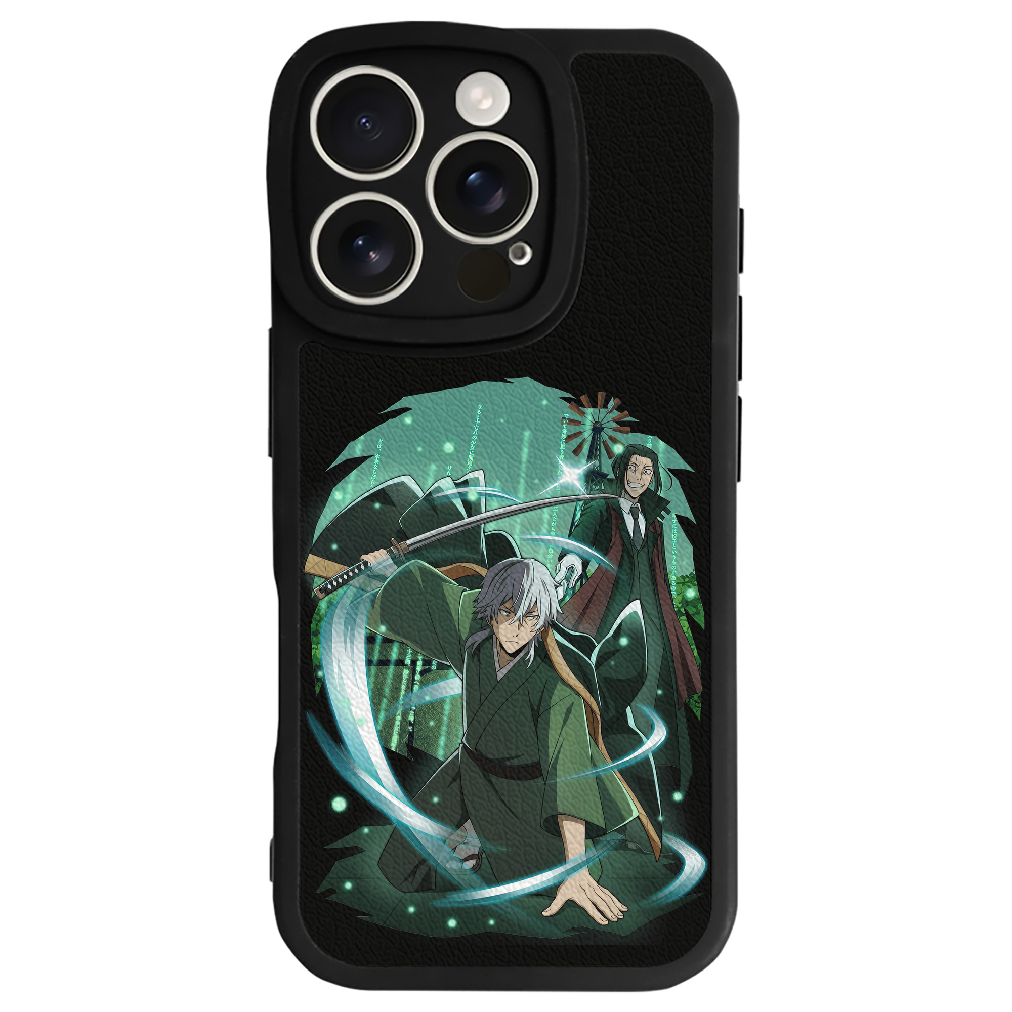 （画像用） 文豪ストレイドッグス Bungo Stray Dogs 【iPhone 16シリーズ対応】シリコンスマホケース（レザー調） 材質：シリコン